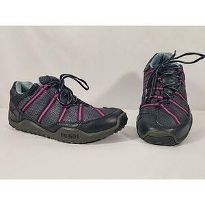 Kuru Chicane‎ Hiking Trail Shoes Navy Purple Leather Mesh Womens 8.5 200620E
